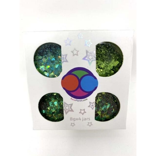 Rave Planet Glitter Green