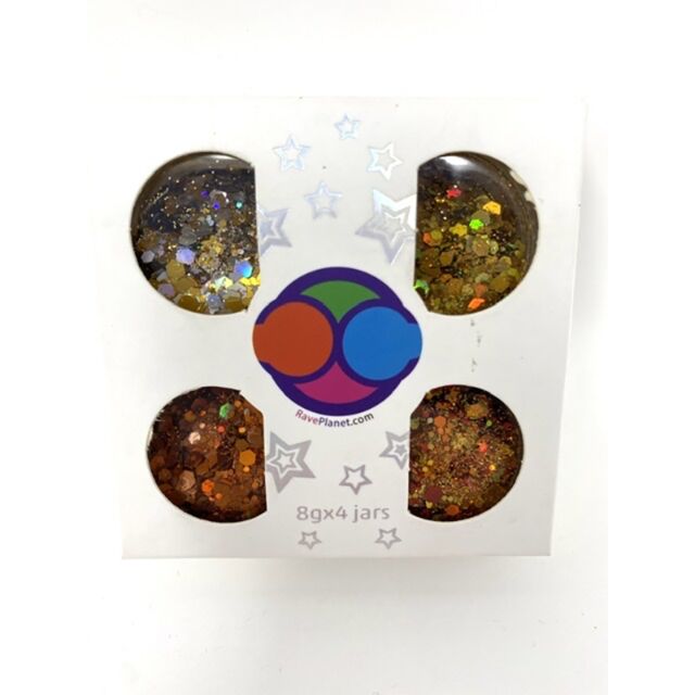Rave Planet Glitter Holo Orange