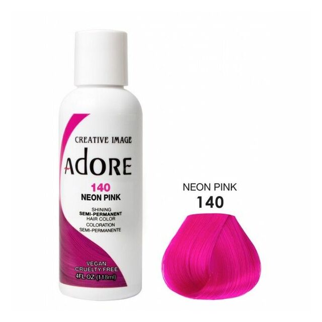 Adore Semi Permanent Hair dye Neon Pink 140