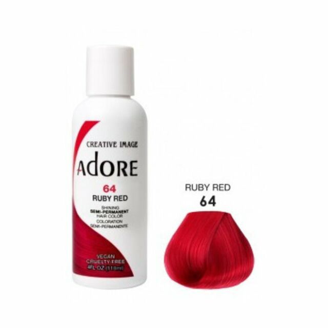 Adore Semi Permanent Hair dye Ruby Red 64