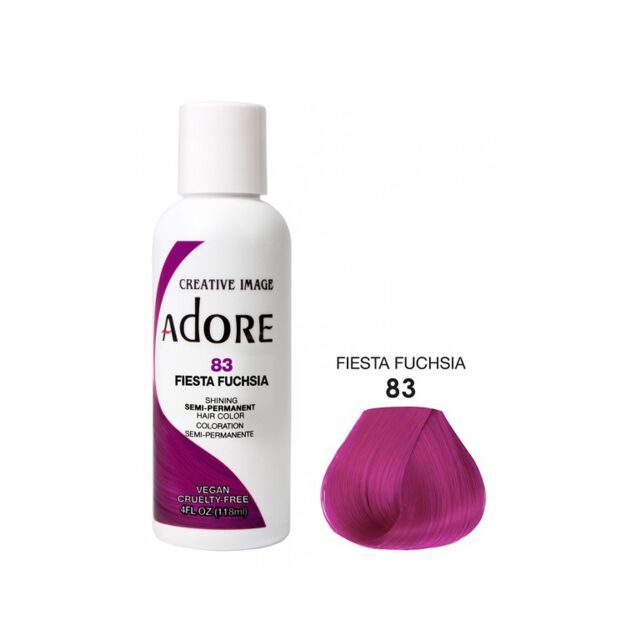 Adore Semi Permanent Hair dye Fiesta Fuchsia 83