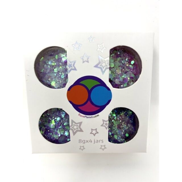 Rave Planet Glitter Purple with Lavender