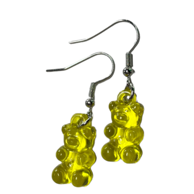 Gummy bear earring yellow