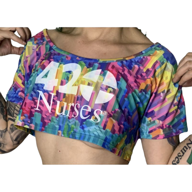 BLOCKED OUT CROP TOP