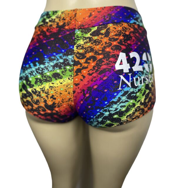 420Nurses Rainbow Snakeskin Mini Skort