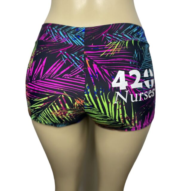 420Nurses Electric Palms Mini Skort