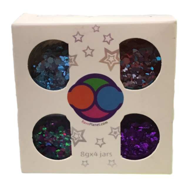 Rave Planet Glitter Purple Blue