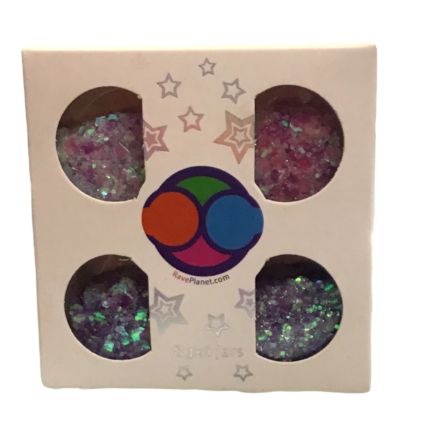 Rave Planet Glitter Purple with Pink Lavender