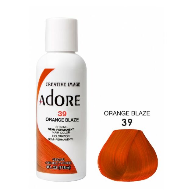 Adore Semi Permanent Hair dye Orange blaze 39