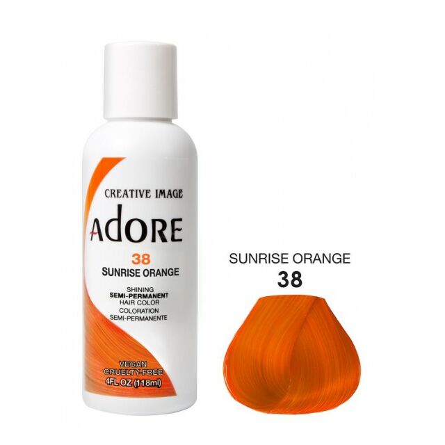 Adore Semi Permanent Hair dye Sunrise orange 38