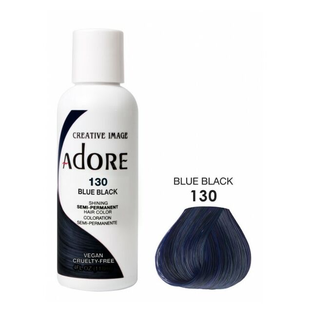 Adore Semi Permanent Hair dye Blue Black 130