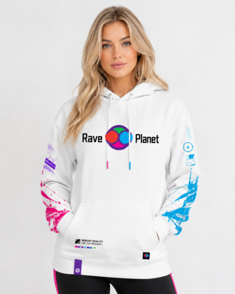 Rave Planet Neon Frequency Hoodie