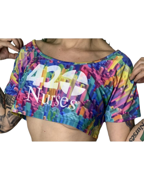 BLOCKED OUT CROP TOP